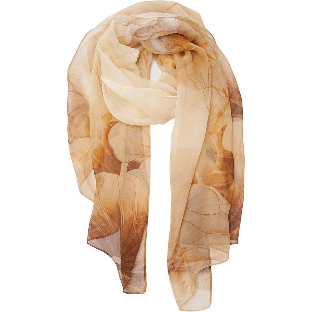 Ladies/Women's Lightweight Floral Print/Solid Color mixture Shawl Scarf For Spri